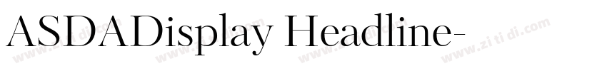 ASDADisplay Headline字体转换